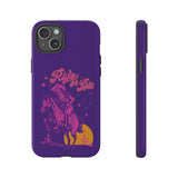 Ride or Die Cowgirl Pattern Phone Case - Tough & Trendy