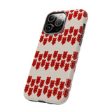 Hearts Aligned Pattern Phone Case - Tough & Trendy