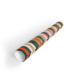 Colorful Stripe Holiday Wrapping Paper Roll - Perfect for Gift Wraps & Celebrations