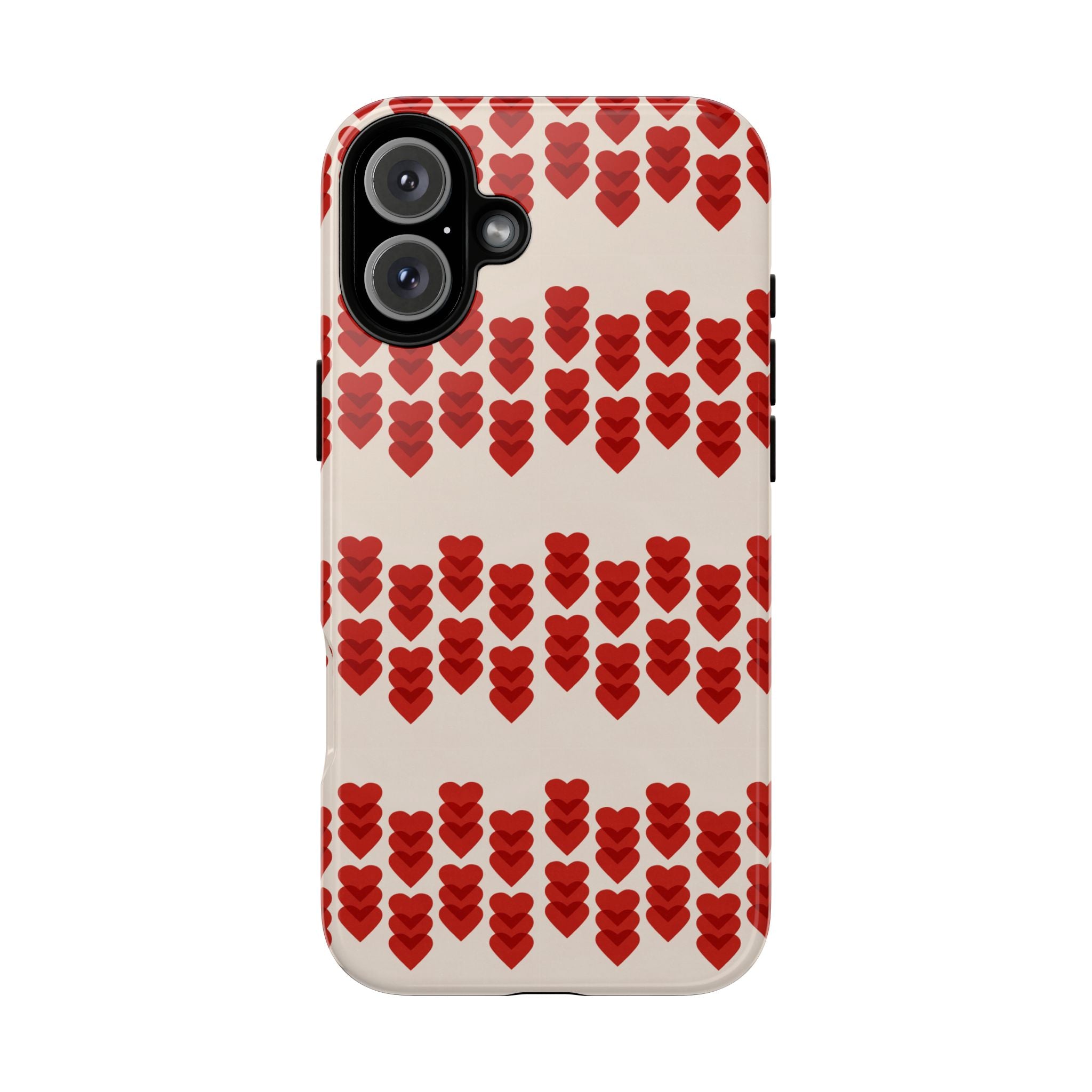 Hearts Aligned Pattern Phone Case - Tough & Trendy