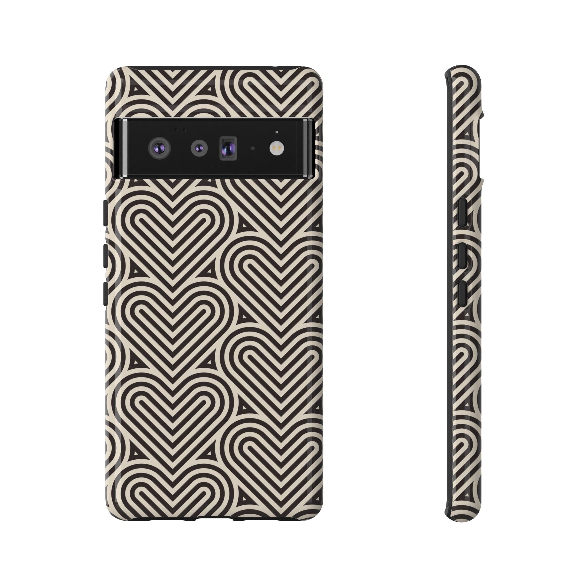 Hearts Beat Pattern Phone Case - Tough & Trendy