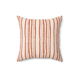 Stripe and Dot Pillow - Spun Polyester Square Cushion