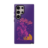 Ride or Die Cowgirl Pattern Phone Case - Tough & Trendy