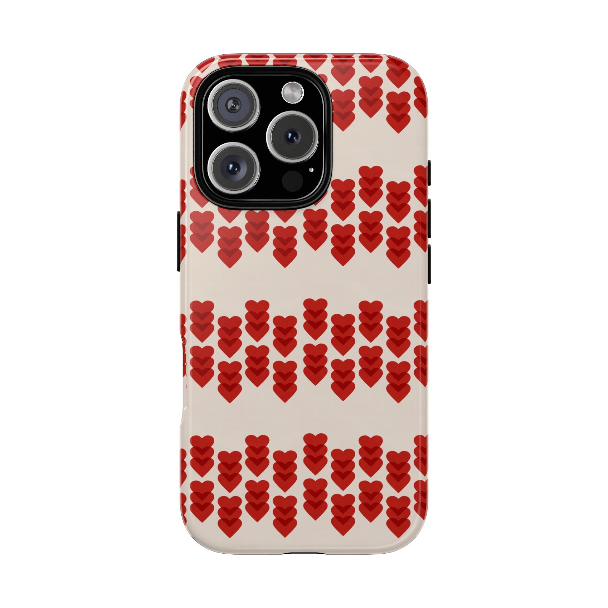 Hearts Aligned Pattern Phone Case - Tough & Trendy