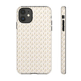 Pretty Gold and Grey Dots Phone Case - Tough & Trendy