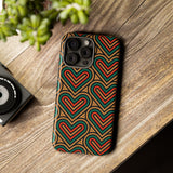 Hearts Beat Pattern Phone Case - Tough & Trendy