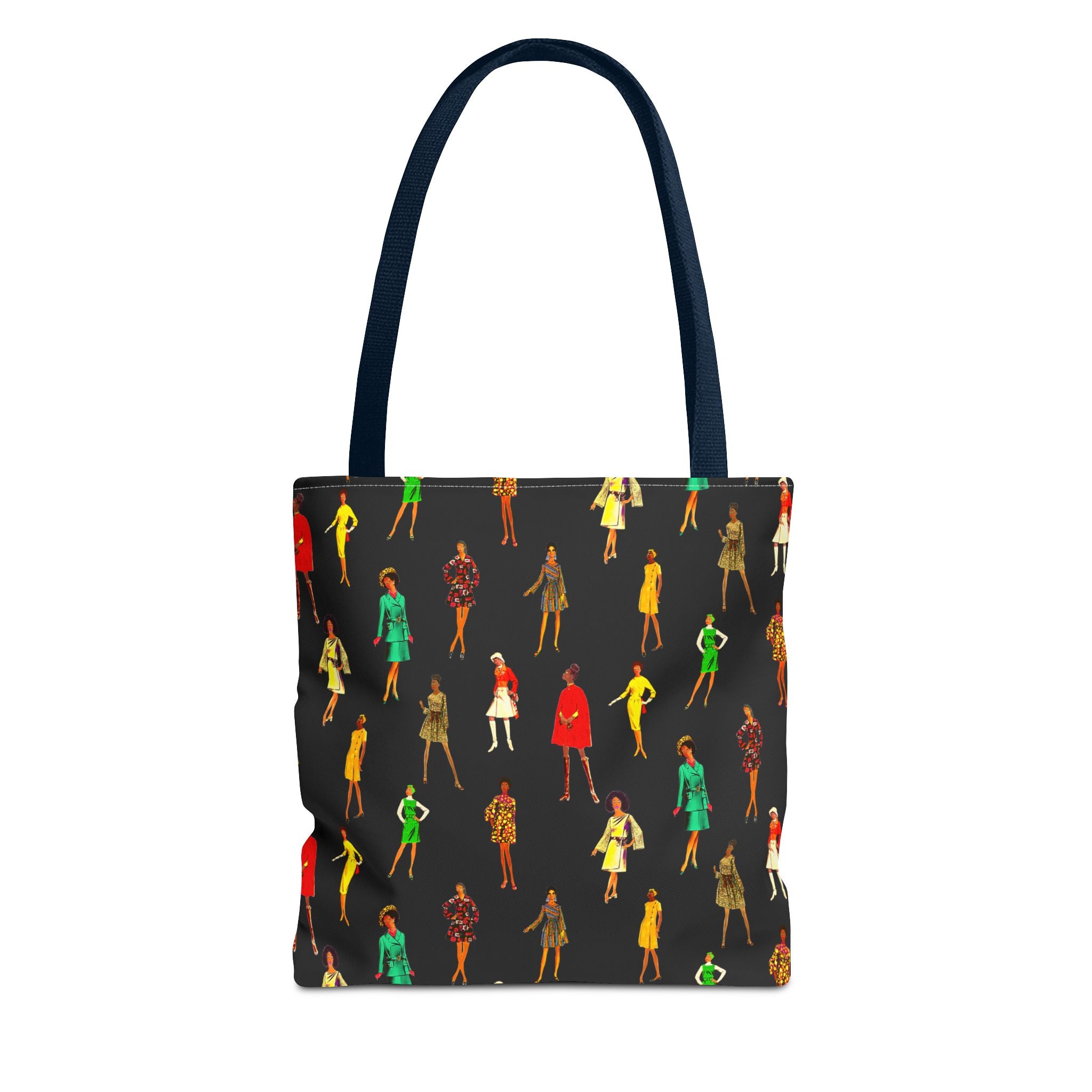 Vintage Fashion Ladies Print Tote Bag - Stylish & Versatile Carryall