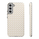 Pretty Gold and Grey Dots Phone Case - Tough & Trendy