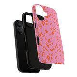 Tangerine Marble Pattern Phone Case - Tough & Trendy