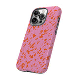 Tangerine Marble Pattern Phone Case - Tough & Trendy