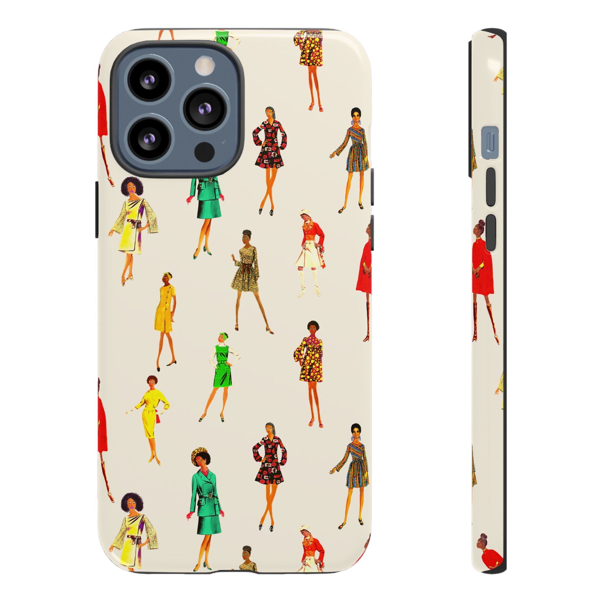 Ivory Vintage Fashion Ladies Phone Case - Tough & Trendy