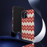 Hearts Aligned Pattern Phone Case - Tough & Trendy