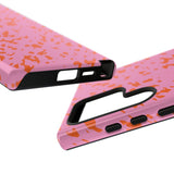 Tangerine Marble Pattern Phone Case - Tough & Trendy