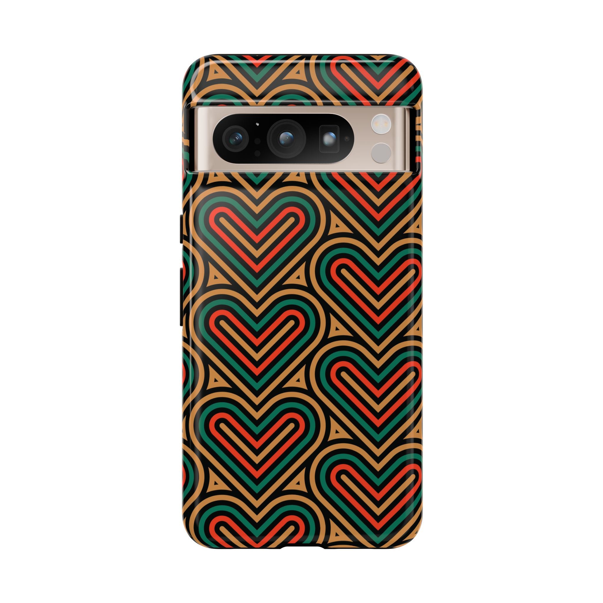 Hearts Beat Pattern Phone Case - Tough & Trendy