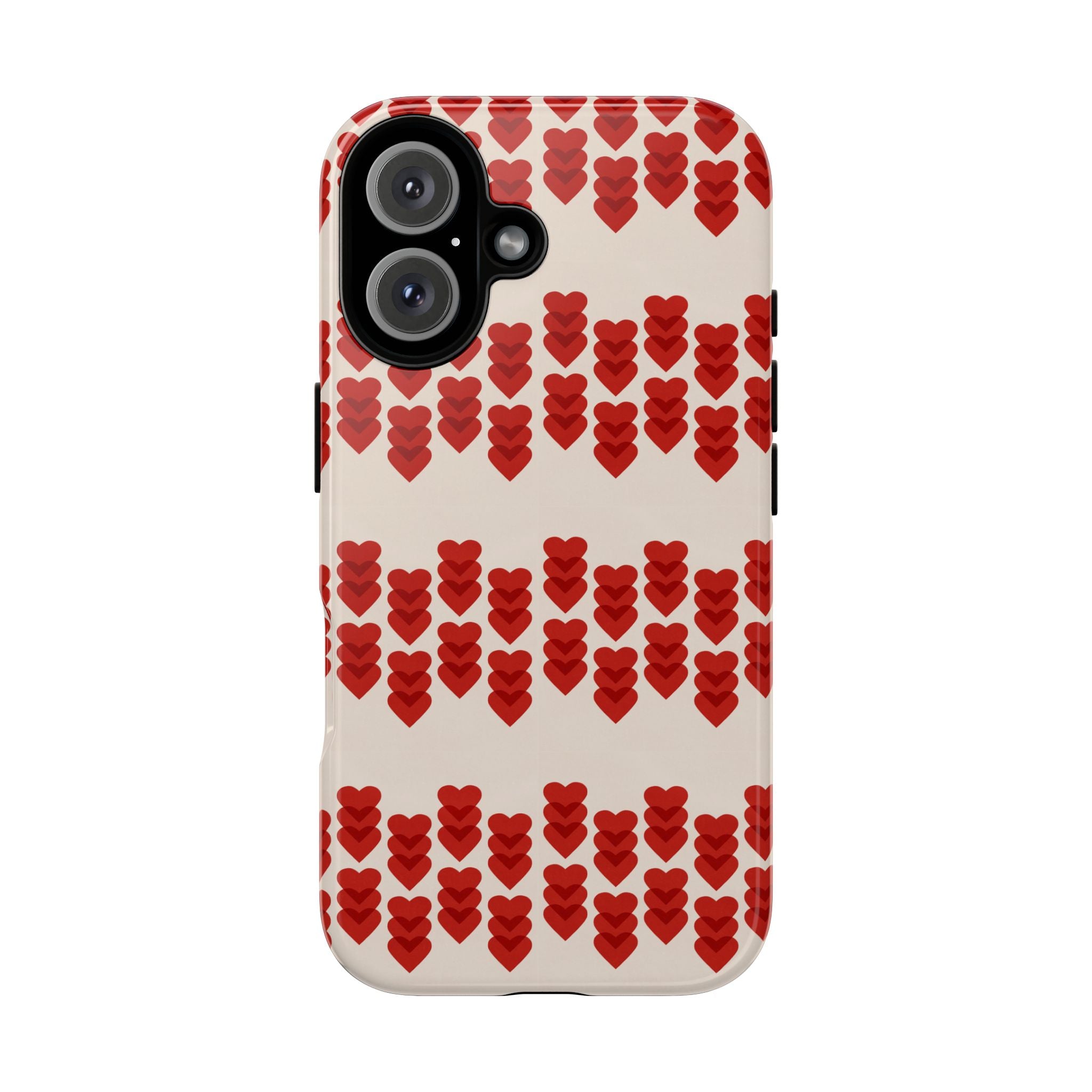 Hearts Aligned Pattern Phone Case - Tough & Trendy