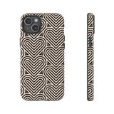 Hearts Beat Pattern Phone Case - Tough & Trendy