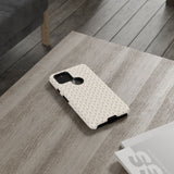 Pretty Gold and Grey Dots Phone Case - Tough & Trendy