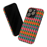 Candy Striped Pattern Phone Case - Tough & Trendy