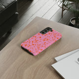 Tangerine Marble Pattern Phone Case - Tough & Trendy