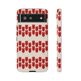 Hearts Aligned Pattern Phone Case - Tough & Trendy