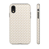 Pretty Gold and Grey Dots Phone Case - Tough & Trendy