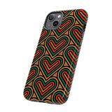 Stylish Heart Pattern Phone Case - Tough & Trendy