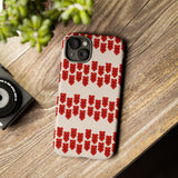 Hearts Aligned Pattern Phone Case - Tough & Trendy