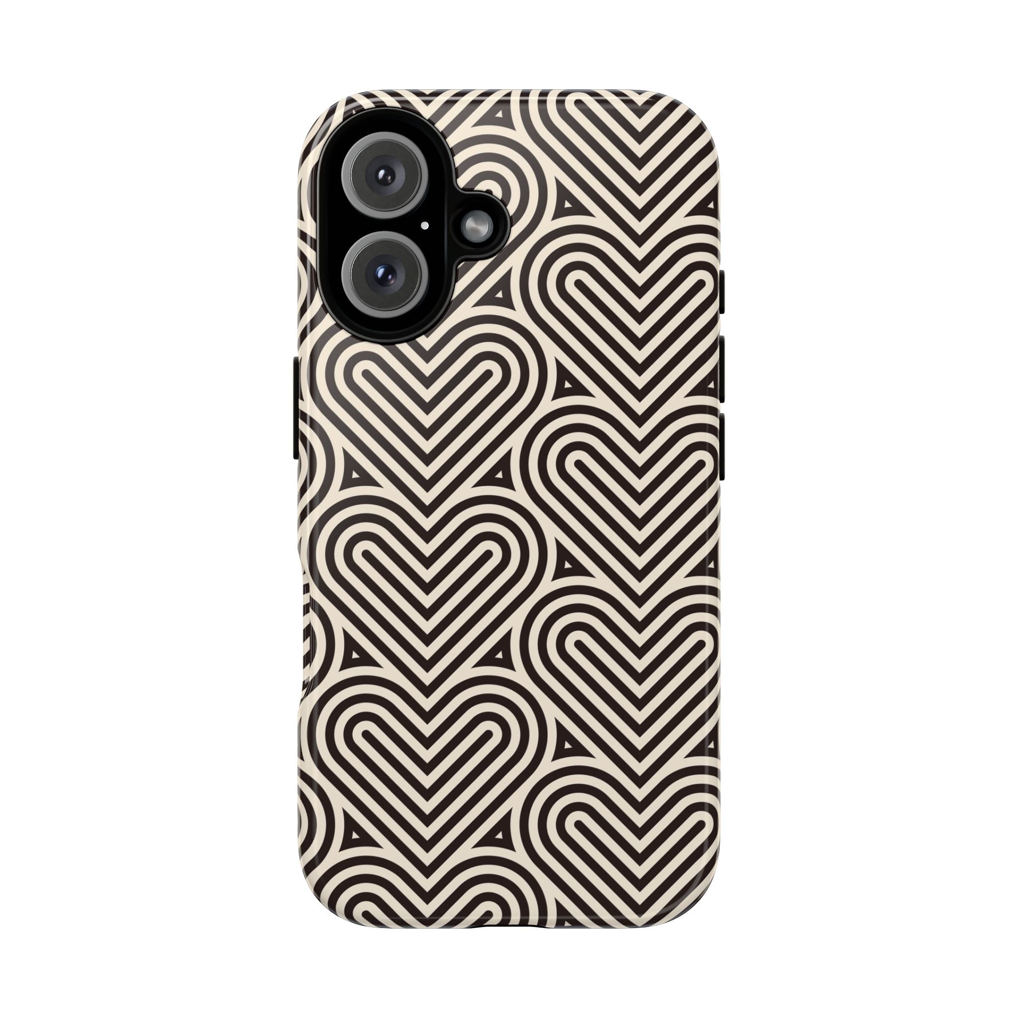 Hearts Beat Pattern Phone Case - Tough & Trendy