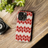 Hearts Aligned Pattern Phone Case - Tough & Trendy