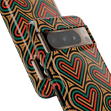 Hearts Beat Pattern Phone Case - Tough & Trendy