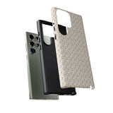 Pretty Gold and Grey Dots Phone Case - Tough & Trendy