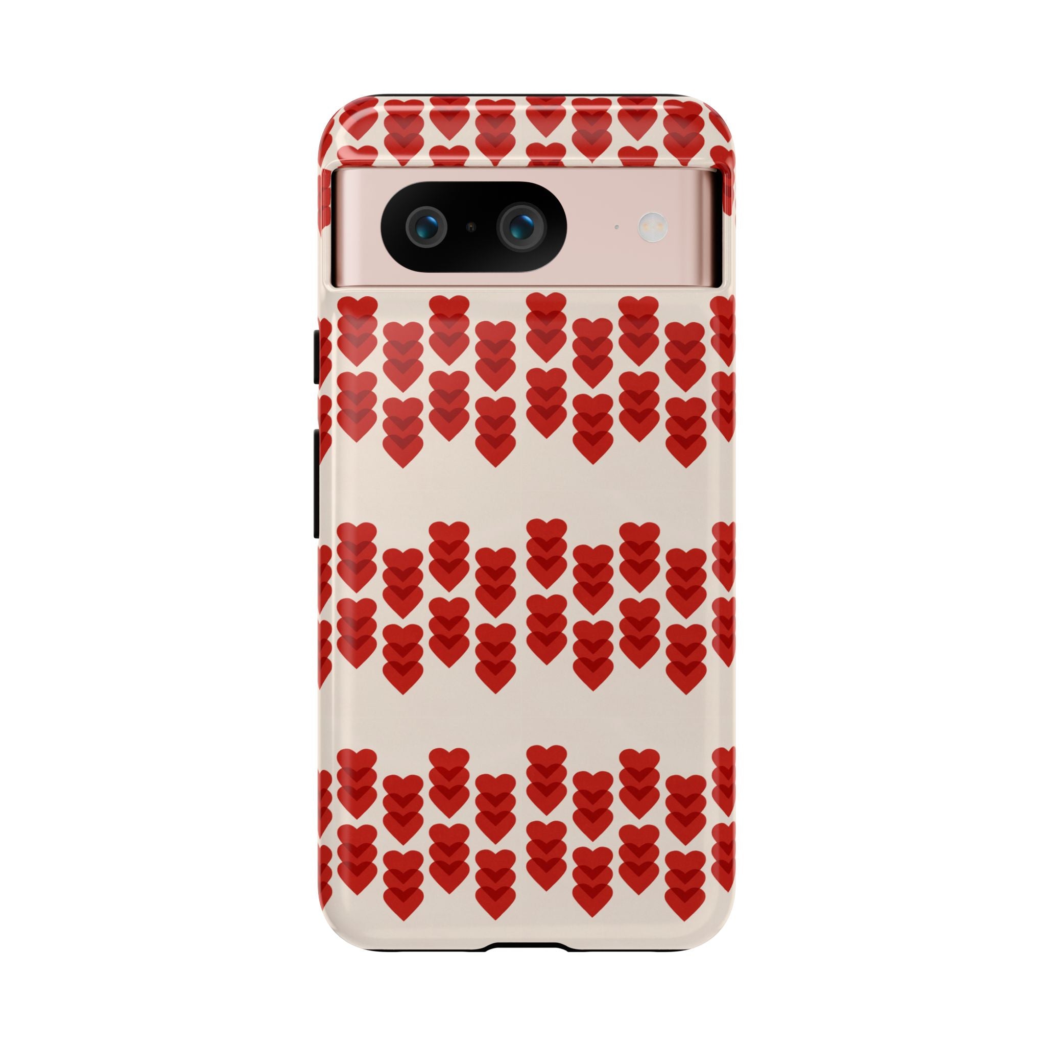 Hearts Aligned Pattern Phone Case - Tough & Trendy