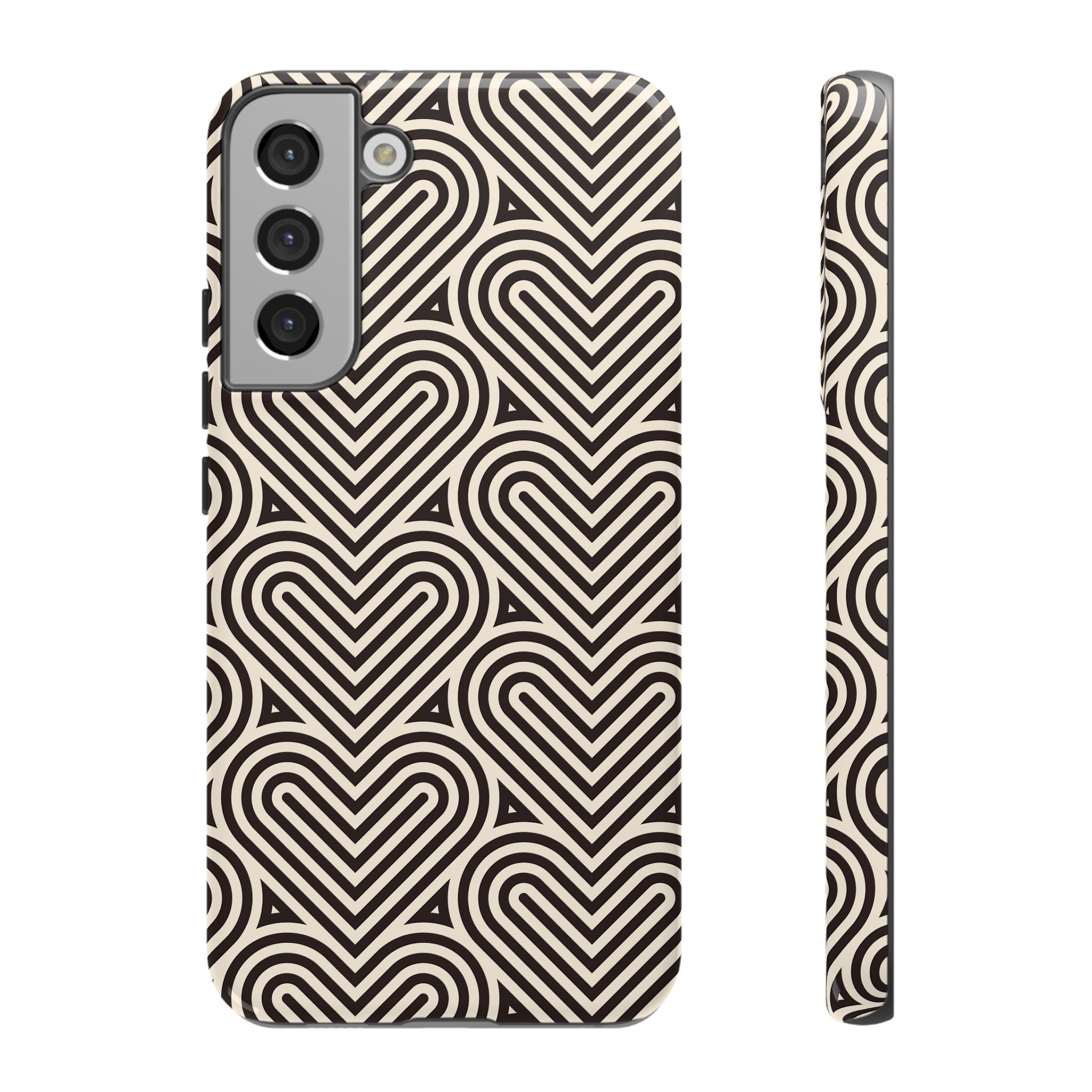 Hearts Beat Pattern Phone Case - Tough & Trendy