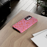 Tangerine Marble Pattern Phone Case - Tough & Trendy