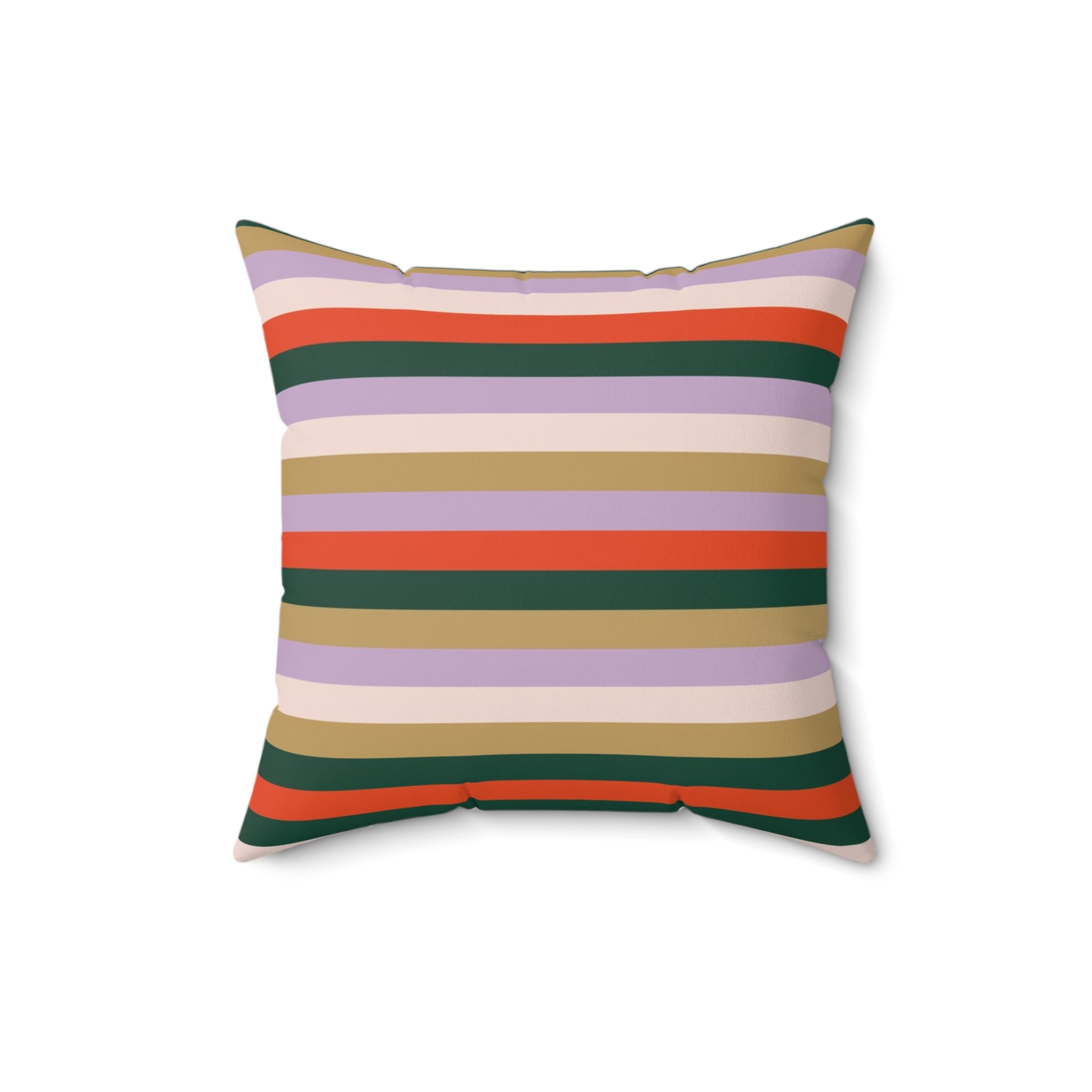 Colorful Striped Square Pillow - Cozy Home Decor Accent