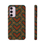 Stylish Heart Pattern Phone Case - Tough & Trendy