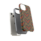 Stylish Heart Pattern Phone Case - Tough & Trendy