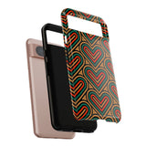 Stylish Heart Pattern Phone Case - Tough & Trendy