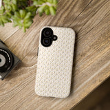 Pretty Gold and Grey Dots Phone Case - Tough & Trendy