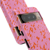 Tangerine Marble Pattern Phone Case - Tough & Trendy