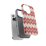 Hearts Aligned Pattern Phone Case - Tough & Trendy