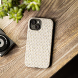 Pretty Gold and Grey Dots Phone Case - Tough & Trendy