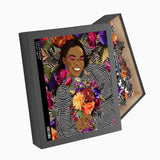 Violet Art Puzzle 500-Piece Puzzle: Tropical Beauty with Florals and Toucan