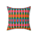 Candy Stripe Pillow - Spun Polyester Square Cushion