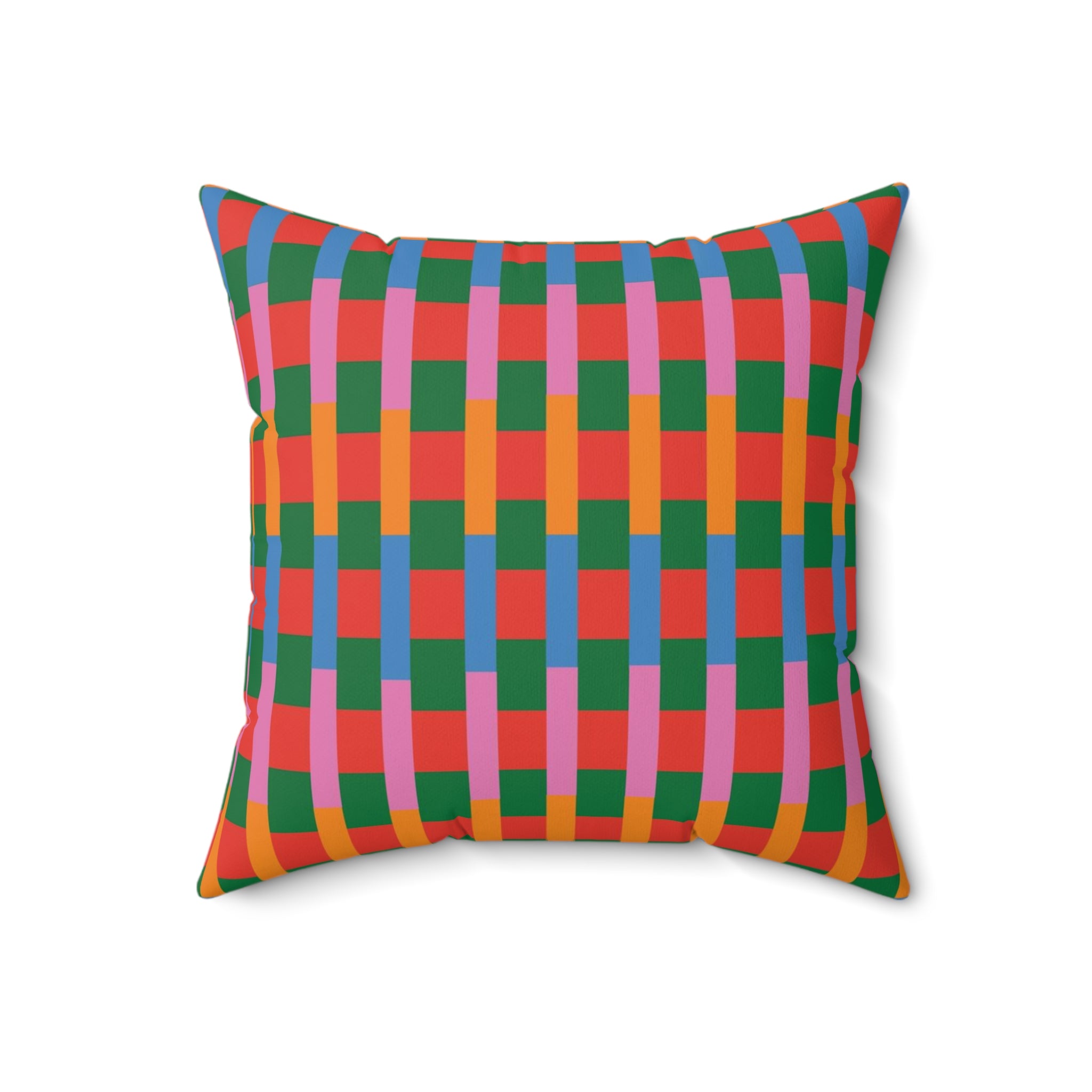 Candy Stripe Pillow - Spun Polyester Square Cushion