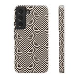 Hearts Beat Pattern Phone Case - Tough & Trendy