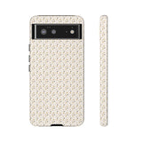 Pretty Gold and Grey Dots Phone Case - Tough & Trendy