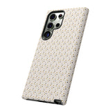 Pretty Gold and Grey Dots Phone Case - Tough & Trendy