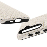 Pretty Gold and Grey Dots Phone Case - Tough & Trendy