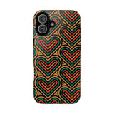 Hearts Beat Pattern Phone Case - Tough & Trendy